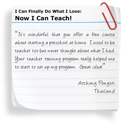 Start a Preschool Testimonial Start a Preschool Testimonial