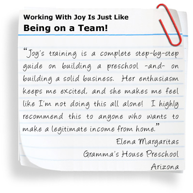 Start a Preschool Testimonial Start a Preschool Testimonial