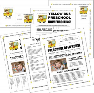 Preschool Marketing Flyers